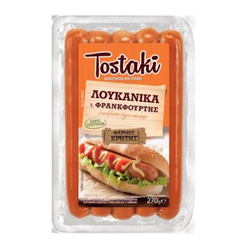 TOSTAKI ΛΟΥΚΑΝΙΚΑ τ. ΦΡΑΝΚΦΟΥΡΤΗΣ 270g