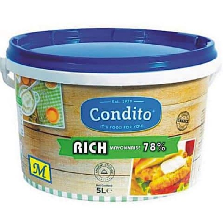 ΜΑΓΙΟΝΕΖΑ RICH 78 5L CONDITO