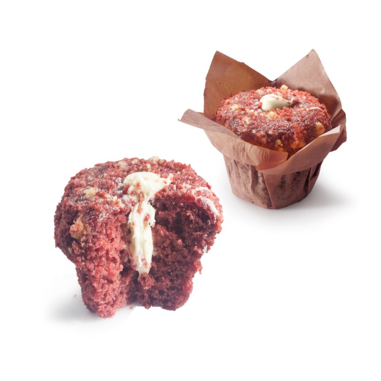 ΡΟΔΟΥΛΑ MUFFIN RED VELVET ΓΕΜΙΣΤΟ ΒΑΝΙΛΙΑ(20ΤΕΜ)