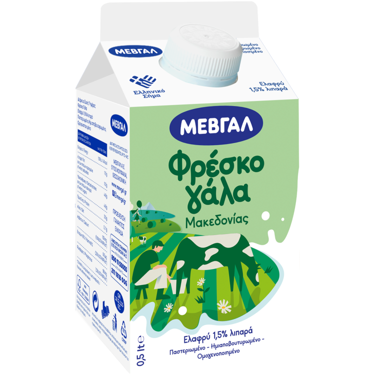 ΜΕΒΓΑΛ ΦΡΕΣΚΟ ΓΑΛΑ ΕΛΑΦΡΥ 500ml
