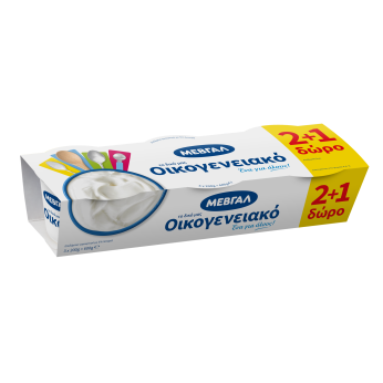 ΜΕΒΓΑΛ ΟΙΚΟΓΕΝΕΙΑΚΟ  ΕΠΙΔΟΡΠΙΟ ΓΙΑΟΥΡΤΙΟΥ  (3Χ200ΓΡ)2+1 ΔΩΡΟ