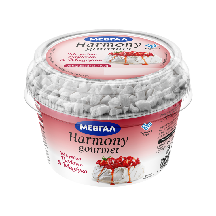 ΜΕΒΓΑΛ HARMONY GOURMET ΕΠΙΔΟΡΠΙΟ ΓΙΑΟΥΡΤΙΟΥ ΜΕ ΓΕΥΣΗ  PAVLOVA & ΜΑΡΕΓΚΑ 160gr