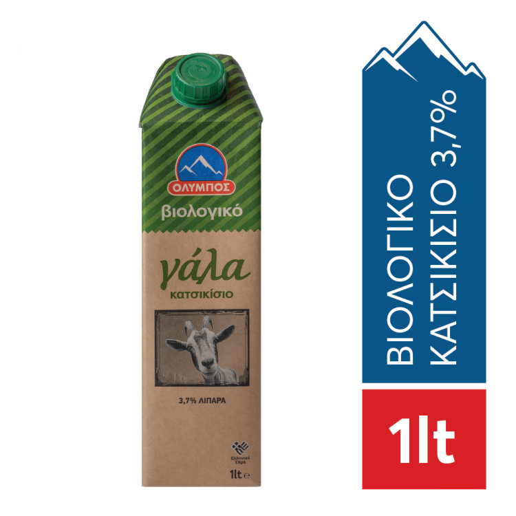 ΟΛΥΜΠΟΣ ΓΑΛΑ  ΚΑΤΣΙΚΙΣΙΟ ΒΙΟΛΟΓΙΚΟ ΠΛΗΡΕΣ 3,7% 1lt