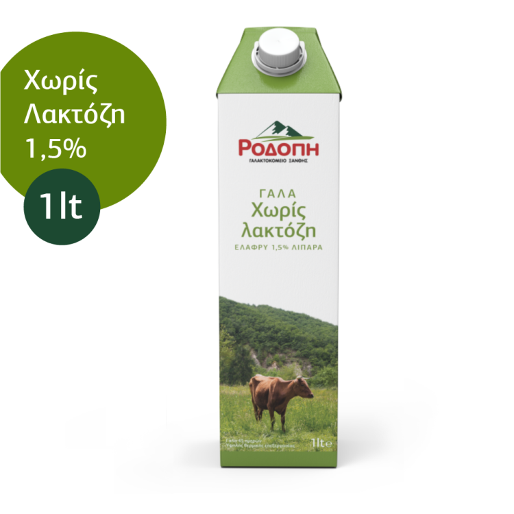 ΡΟΔΟΠΗ ΓΑΛΑ  ΕΛΑΦΡΥ 1,5% ΧΩΡΙΣ ΛΑΚΤΟΖΗ 1lt