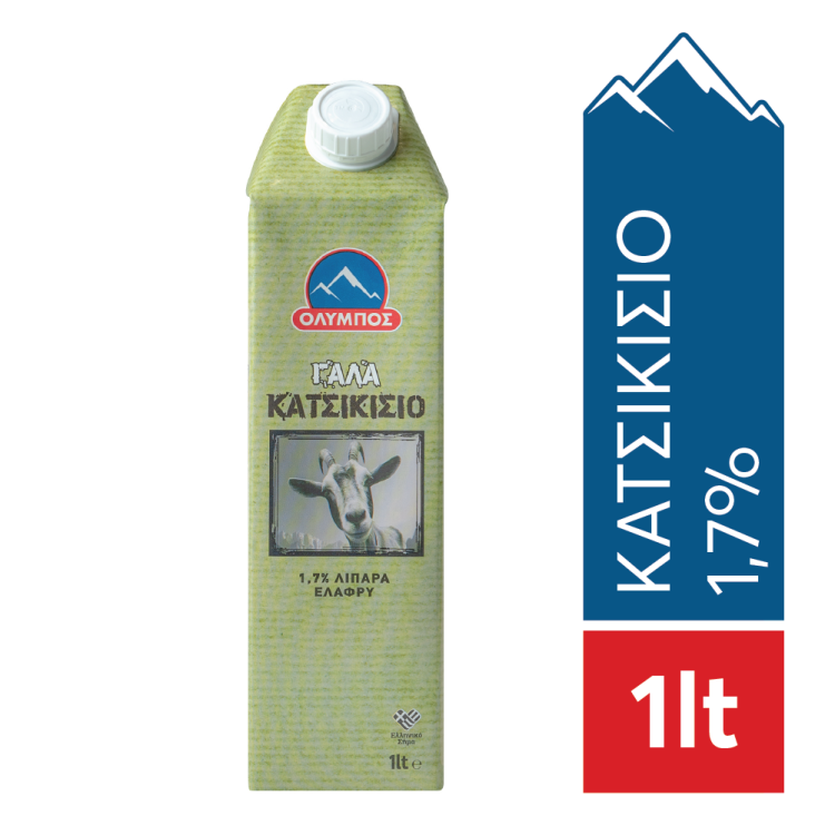 ΟΛΥΜΠΟΣ ΓΑΛΑ ΚΑΤΣΙΚΙΣΙΟ ΥΨΗΛΗΣ ΠΑΣΤΕΡΙΩΣΗΣ  1,5% 1lt