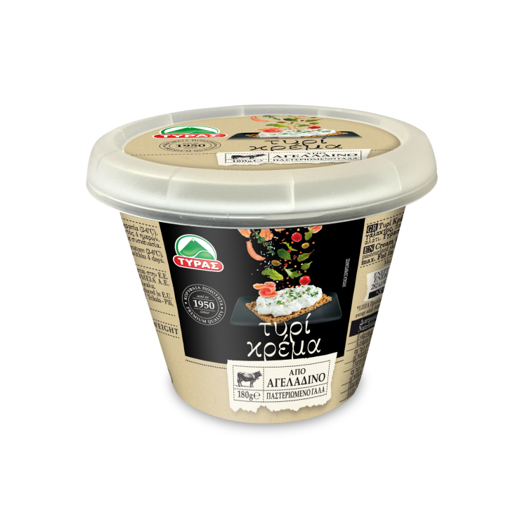 ΤΥΡΑΣ ΤΥΡΙ ΚΡΕΜΑ 21% ΛΙΠΑΡΑ 180gr