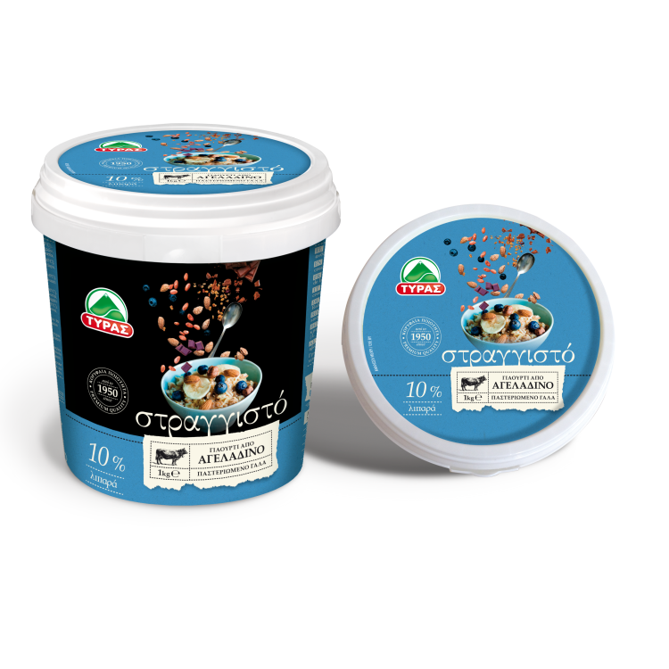 ΤΥΡΑΣ ΣΤΡΑΓΓΙΣΤΟ ΓΙΑΟΥΡΤΙ 10%  1kg