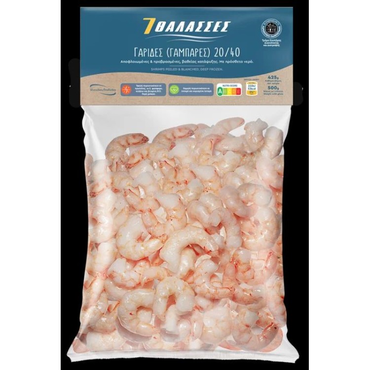 ΓΑΡΙΔΑ ΑΠΟΦΛΕΙΩΜΕΝΗ 20/40 FAO 51  24Χ500gr 15%  ΕΠΙΠΑΓΟ 7ΘΑΛΑΣΣΕΣ
