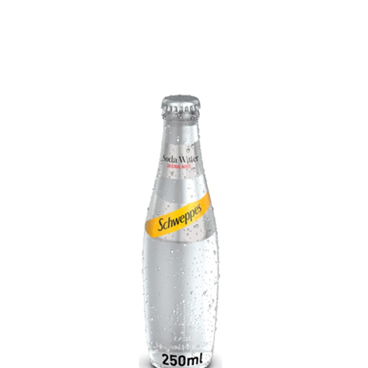 SCHWEPPES ΣΟΔΑ ΓΥΑΛΙ 250ml (24ΤΕΜ/ΚΙΒ)