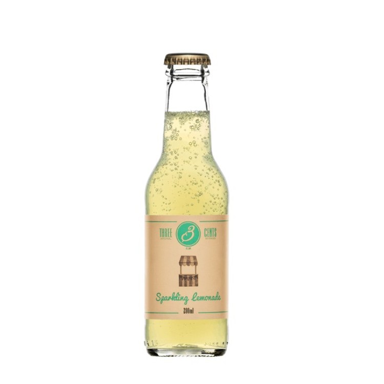 THREE CENTS SPARKLING LEMONADE 24Χ200ml