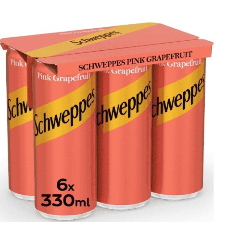SCHWEPPES PINK GRAPEFRUIT 330ml (4X6pack)