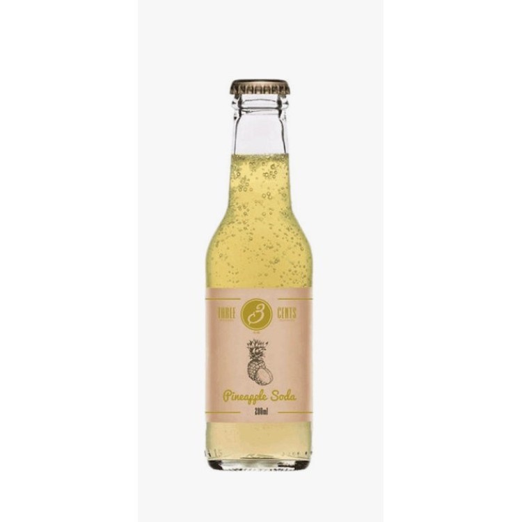THREE CENTS PINEAPPLE 24Χ200ml