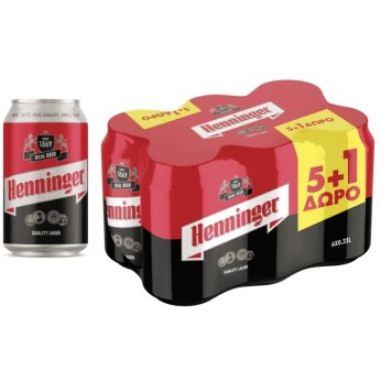 HEINNINGER ΚΟΥΤΙ 330ml (4X6pack) 5+1
